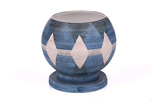 Lot 97 - An unusual 1970s Troika globe form art pottery...