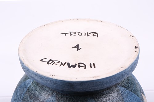 Lot 97 - An unusual 1970s Troika globe form art pottery...