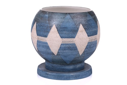 Lot 97 - An unusual 1970s Troika globe form art pottery...