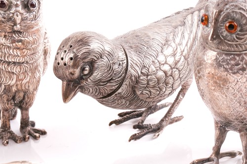 Lot 433 - A collection of silver table decorations...