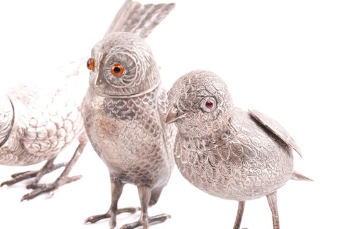 Lot 433 - A collection of silver table decorations...