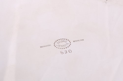 Lot 290 - Georg Jensen - a biscuit barrel of cylinder...