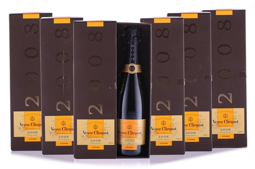 Lot 25 - Six bottles of 2008 Vintage Veuve Clicquot...