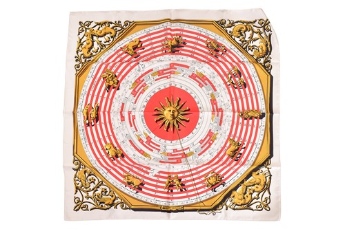 Lot 126 - Hermès - 'The Astrologies' silk square scarf...