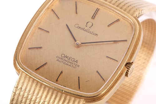 Lot 358 - An 18ct gold Omega constellation automatic...