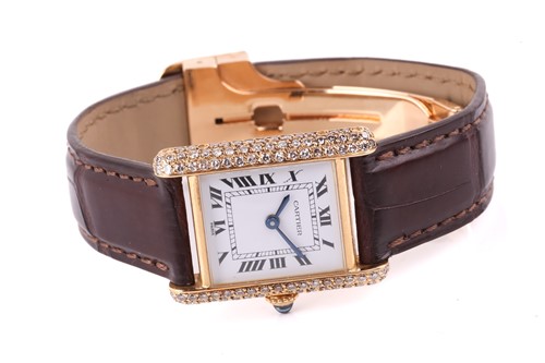 Lot 358 - A Cartier Cartier Tank Louis Cartier in 18ct...