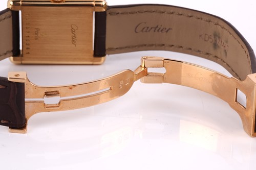 Lot 358 - A Cartier Cartier Tank Louis Cartier in 18ct...