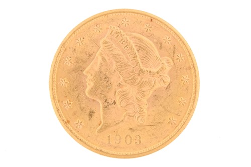 Lot 286 - USA - Liberty head double eagle, 1903, gold 20...