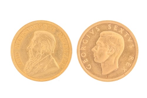 Lot 308 - South Africa - George VI gold £1, 1952 & 1...
