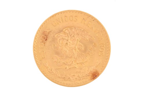 Lot 291 - Mexico - gold Vente Pesos, 1959, 15Gr Oro Puro,...