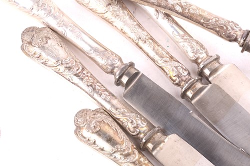 Lot 461 - A loose canteen of German silver flatware,...