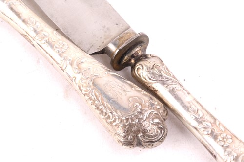 Lot 461 - A loose canteen of German silver flatware,...