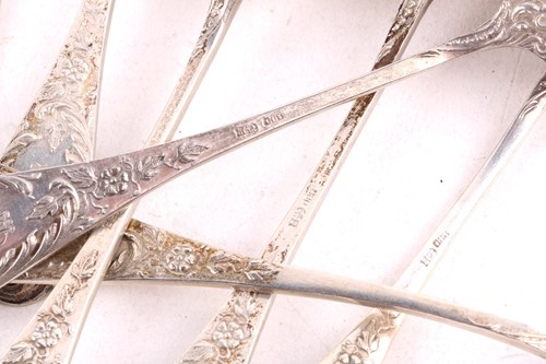 Lot 461 - A loose canteen of German silver flatware,...