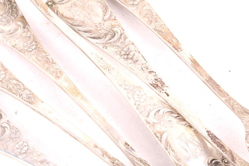 Lot 461 - A loose canteen of German silver flatware,...