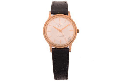 Lot 357 - A Zenith 3600 automatic wristwatch, a Ronet...