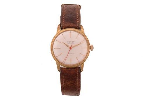Lot 357 - A Zenith 3600 automatic wristwatch, a Ronet...