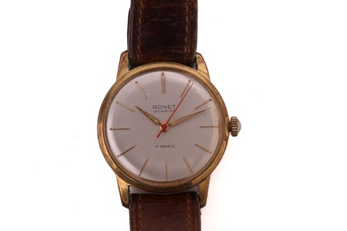 Lot 357 - A Zenith 3600 automatic wristwatch, a Ronet...