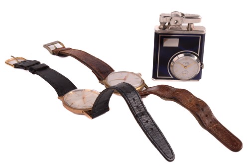 Lot 357 - A Zenith 3600 automatic wristwatch, a Ronet...