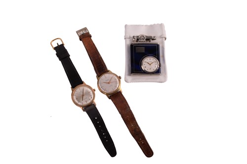 Lot 357 - A Zenith 3600 automatic wristwatch, a Ronet...