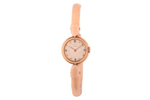 Lot 380 - An Omega lady's dress watch bangle, featuring...