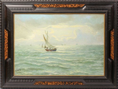 Lot 207 - R. Vasgnez (20th century Italian), Vessel in...