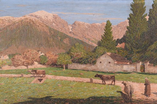 Lot 245 - Dante Comelli (1880-1958) Italian, Mountain...