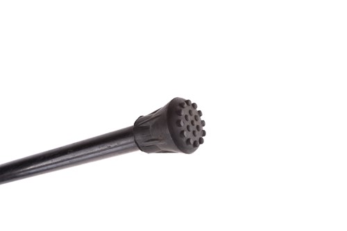 Lot 537 - An ebonised walking stick with white metal...