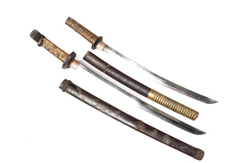 Lot 233 - A Japanese wakizashi, probably Meiji 19th/20th...