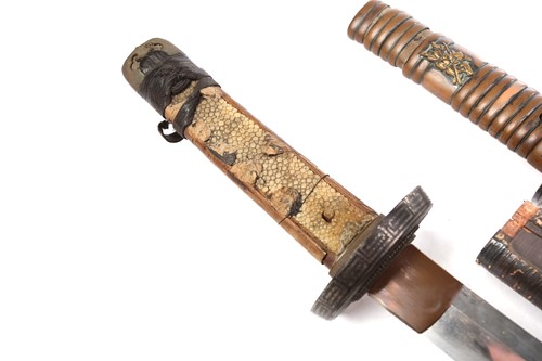 Lot 233 - A Japanese wakizashi, probably Meiji 19th/20th...