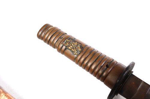 Lot 233 - A Japanese wakizashi, probably Meiji 19th/20th...