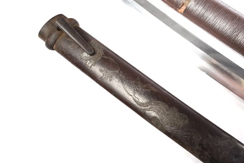 Lot 233 - A Japanese wakizashi, probably Meiji 19th/20th...
