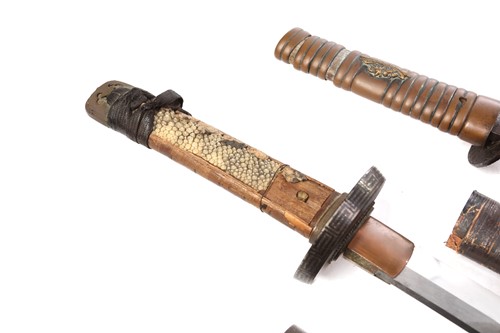 Lot 233 - A Japanese wakizashi, probably Meiji 19th/20th...