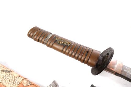 Lot 233 - A Japanese wakizashi, probably Meiji 19th/20th...