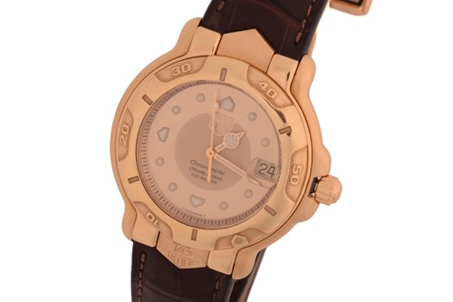Lot 350 - A Tag Heuer 6000 chronometer wristwatch in...