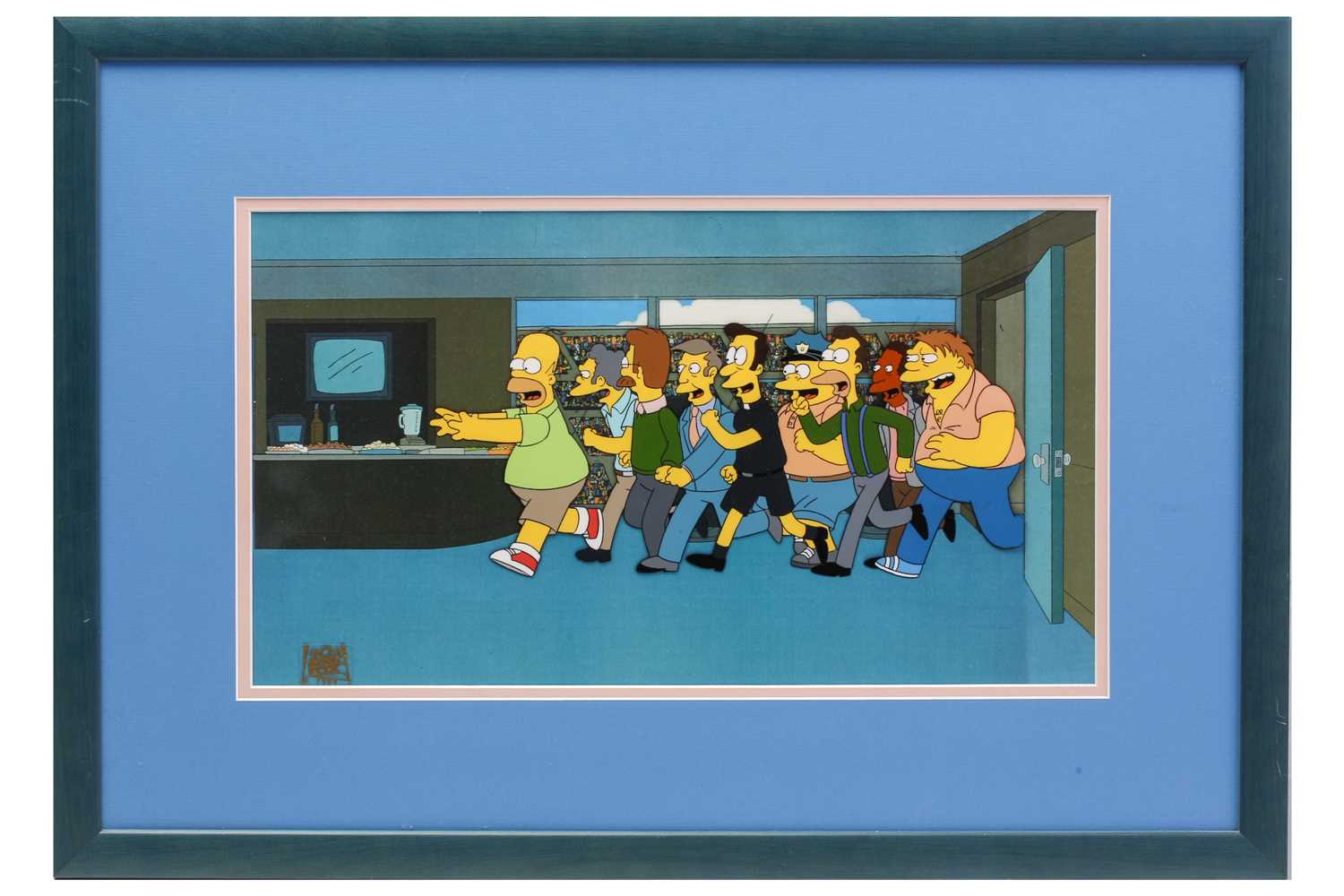 Lot 433 - A 'The Simpsons' animation cel, depicting...