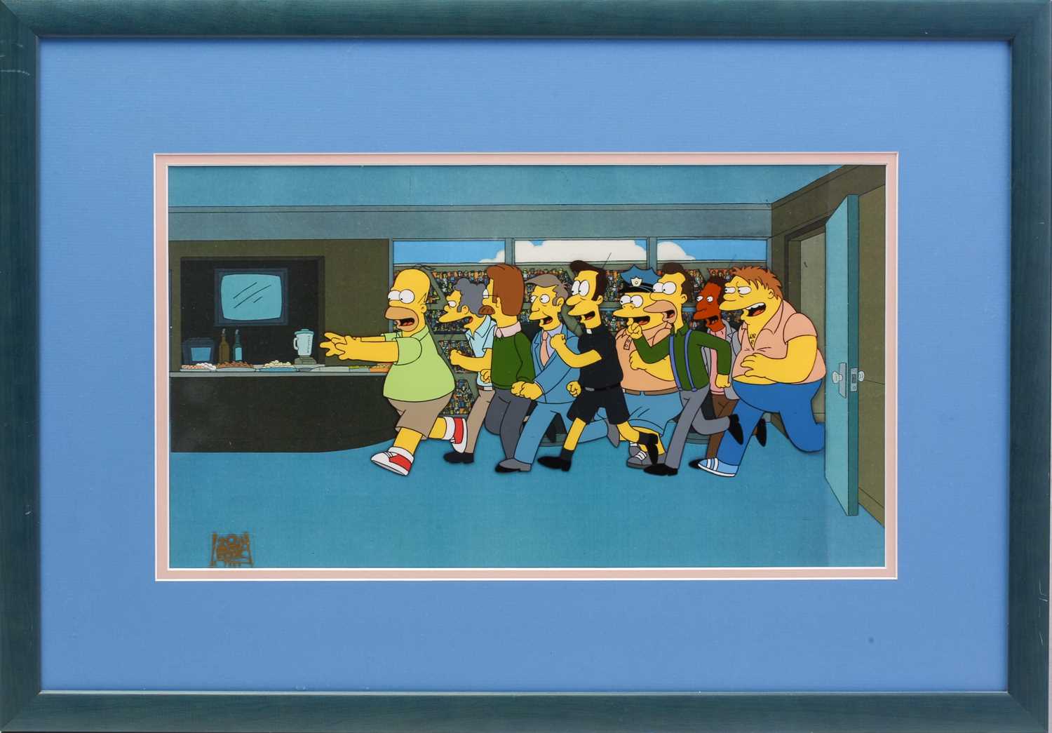 Simosons Ralph Window Lot 433 - A 'The Simpsons' animation cel, depicting