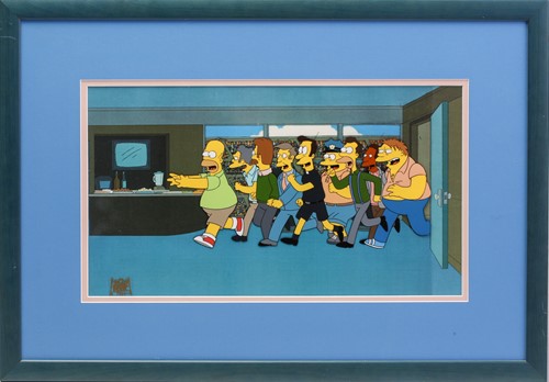 Lot 433 - A 'The Simpsons' animation cel, depicting...