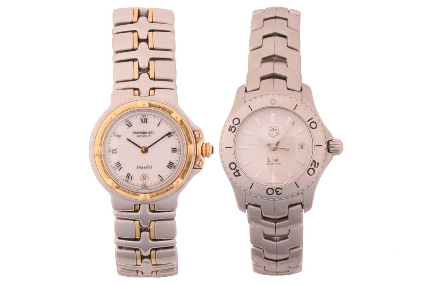Lot 369 - A Tag Heuer lady's Link watch and a lady's...