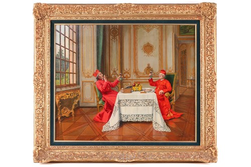 Lot 7 - François Brunery (1845/49 - 1926) Italian, Two...