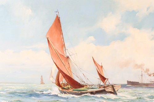 Lot 41 - George Shaw (1929 - 1989), Sailing vessels and...