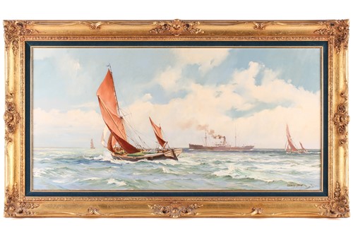 Lot 41 - George Shaw (1929 - 1989), Sailing vessels and...