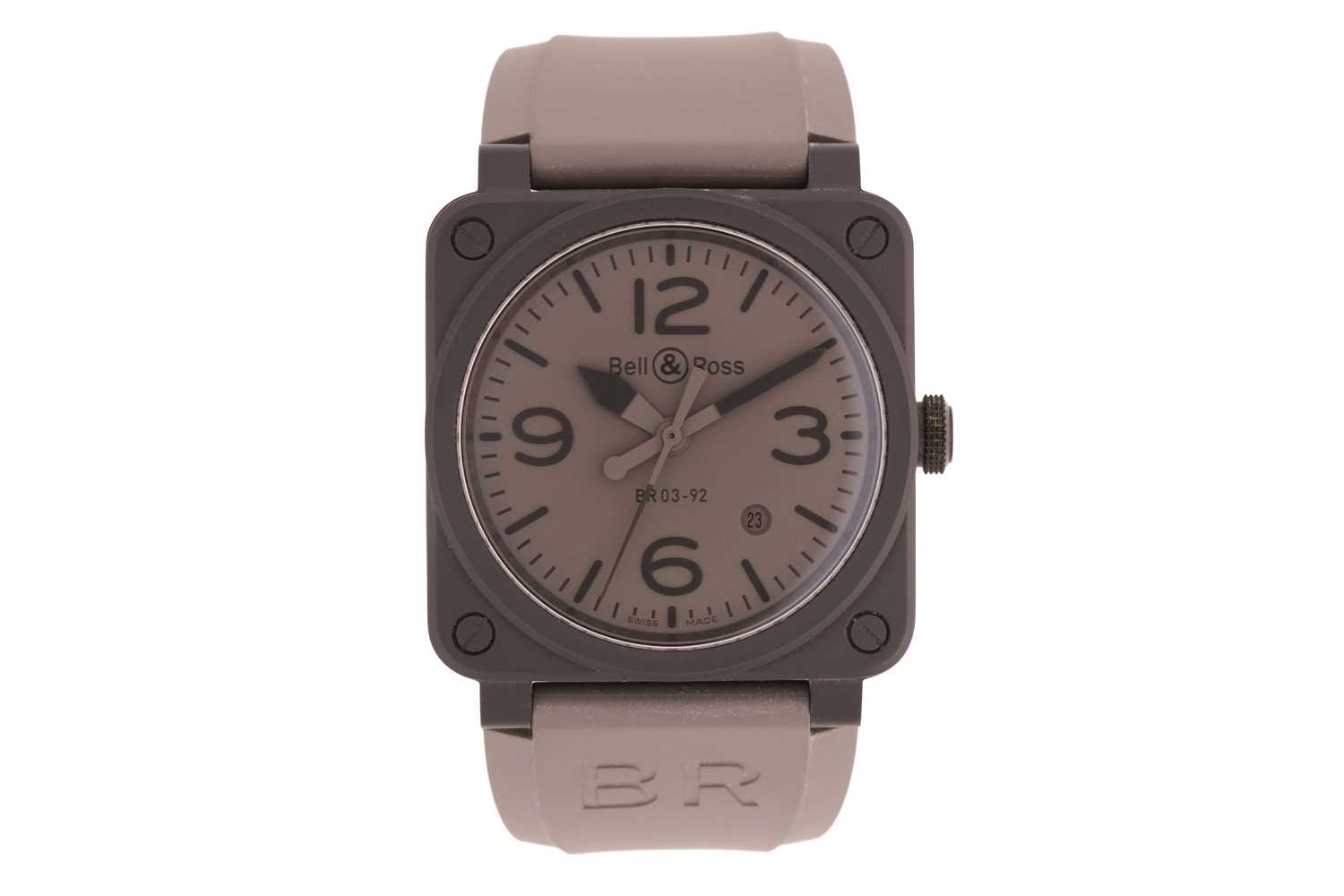 Lot 394 - A Bell & Ross Ceramic BR03-92 Commando...