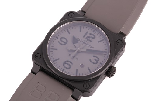 Lot 394 - A Bell & Ross Ceramic BR03-92 Commando...