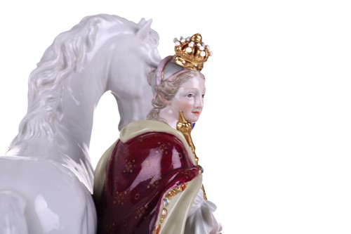 Lot 190 - A fine 19th century Meissen porcelain figurine...