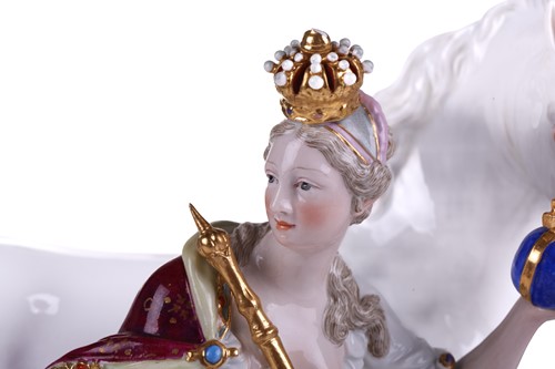 Lot 190 - A fine 19th century Meissen porcelain figurine...