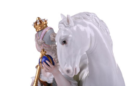 Lot 190 - A fine 19th century Meissen porcelain figurine...