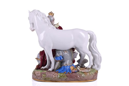 Lot 190 - A fine 19th century Meissen porcelain figurine...