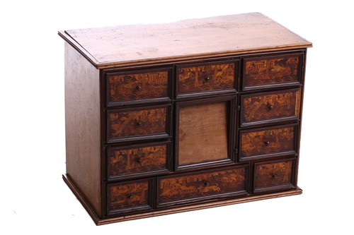 Lot 132 - A South German, Augsburg-type walnut and...
