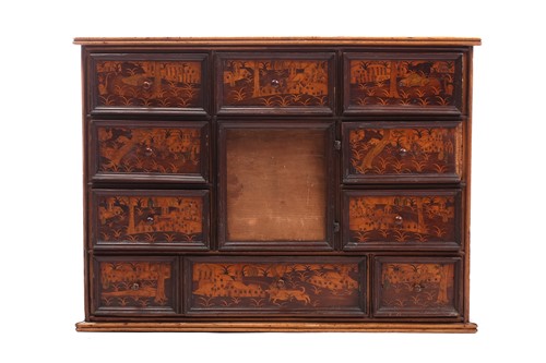 Lot 132 - A South German, Augsburg-type walnut and...