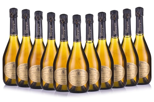 Lot 21 - Eleven bottles of 1989 Charles Desfours...